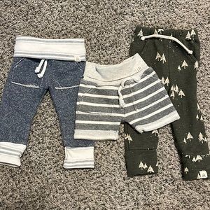 Lulu & roo bundle. Two pants. One pair of shorts. 0-3 months